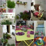 Repas et petit-déjeuner en terrasse des chambres et table d'hôtes La Grange du Hérisson